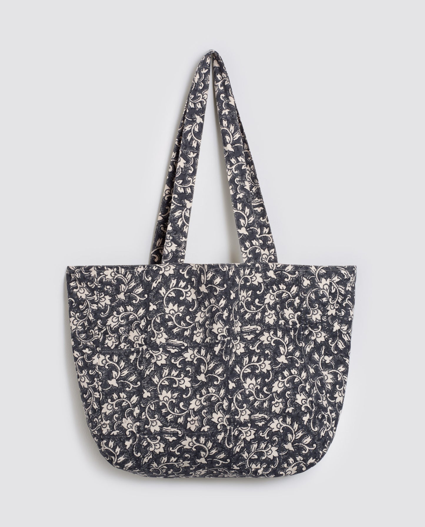 Organic Cotton Reversible Shopper - Block Print in Ink