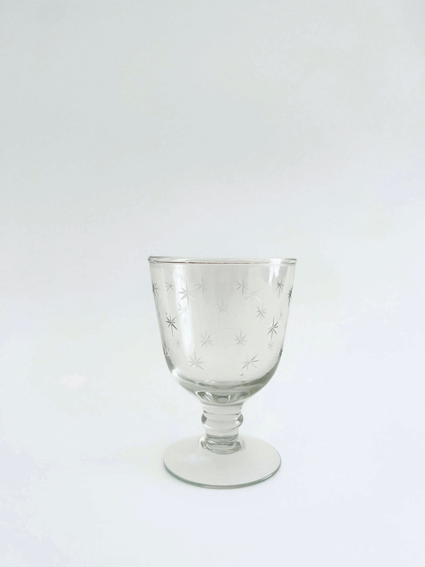 Etched Wine Glass - Stars