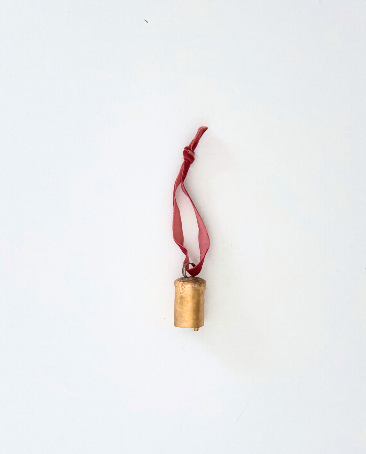 Rustic brass bell decoration