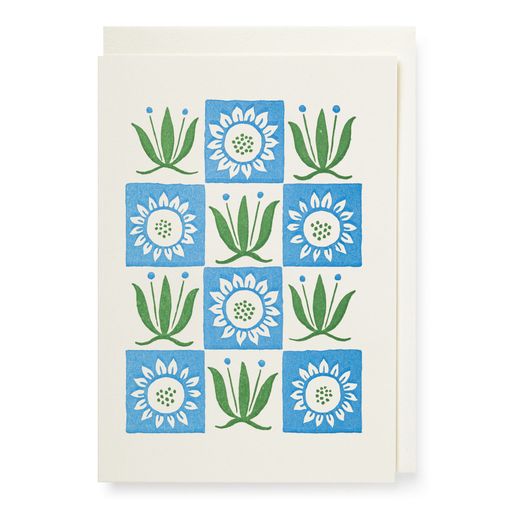Letterpress pattern greetings card