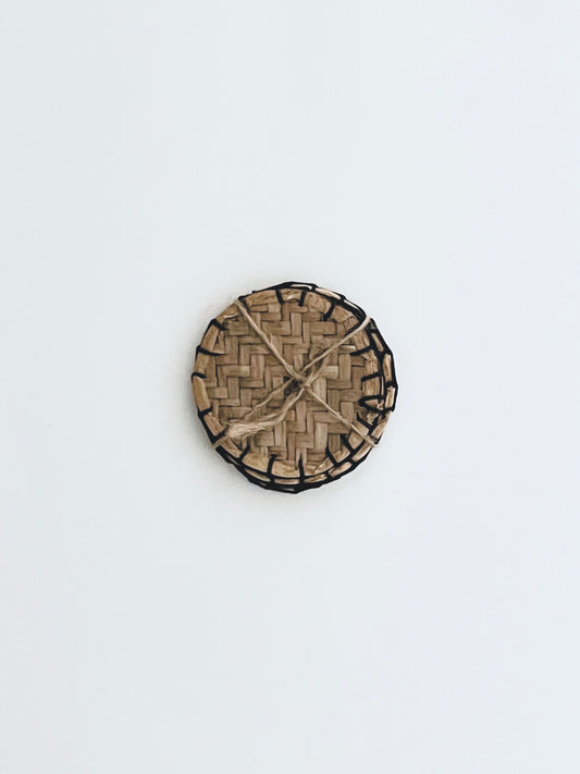 Set of 4 seagrass coasters