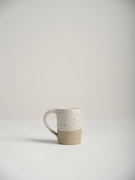 Hand thrown stoneware milk jug - white