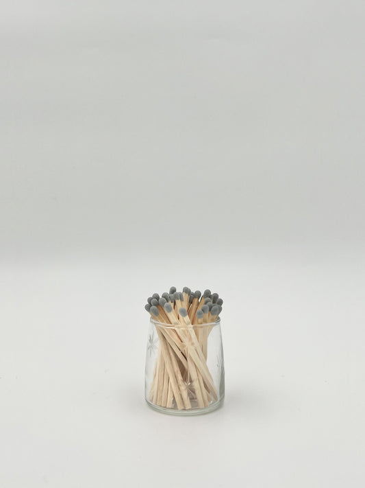 Etched Glass Match holder and Strike